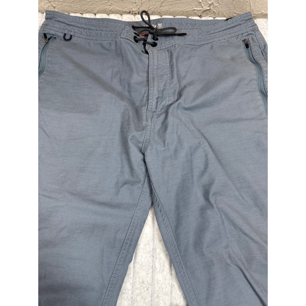 Roark Layover Adventure Pants Mens 34 Grey Straight Leg Travel Utility Stretch